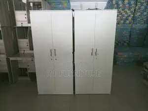 Melamine White 2 Door Cupboard