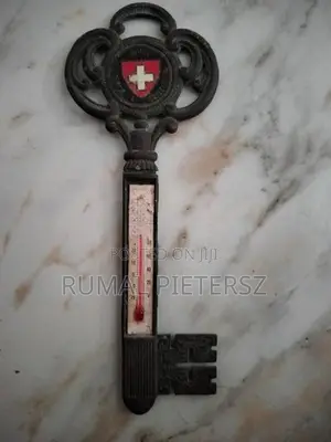 Vintage Swiss Souvenir Thermometer