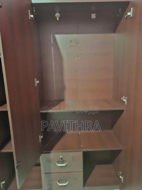 3-Door Wardrobe with 2 Drawers