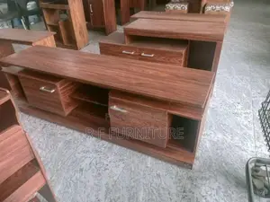 Melamine Tv Stand with Setup Cupboard 75