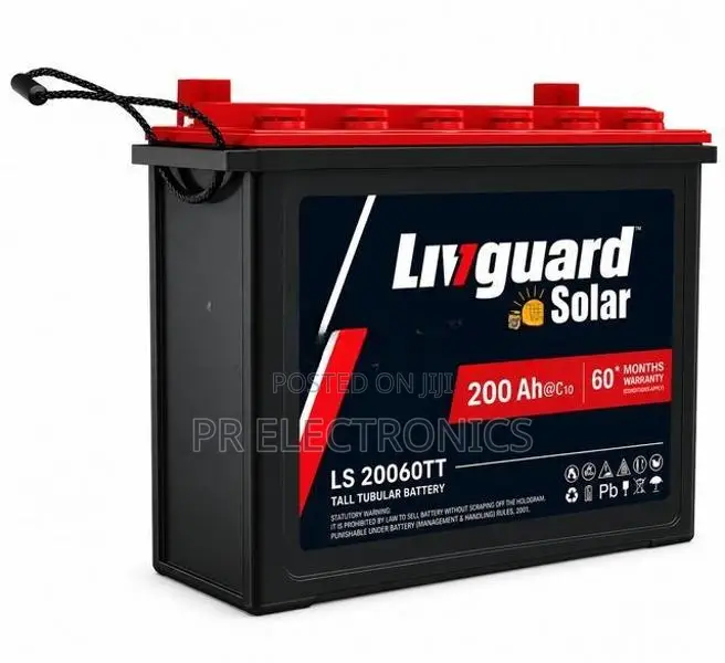 Livguard LS20060TT 200Ah Solar Tubular Deep Cycle Battery – 12V