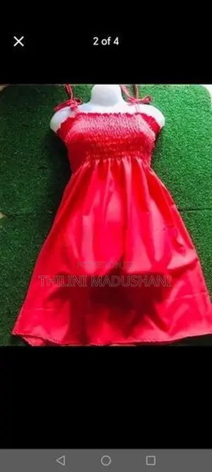 Smocked Tie Strap Dress