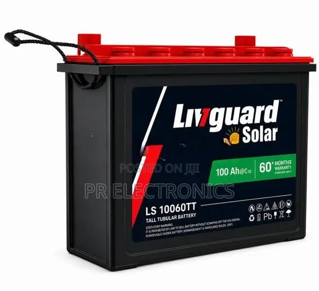 Livguard LS10060TT 100Ah Solar Tubular Deep Cycle Battery – 12V