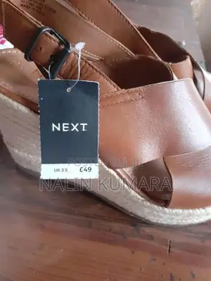 Next UK leather high heel sandals
