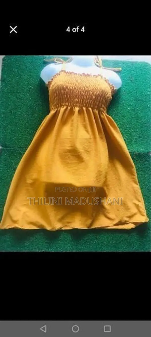 Smocked Tie Strap Dress