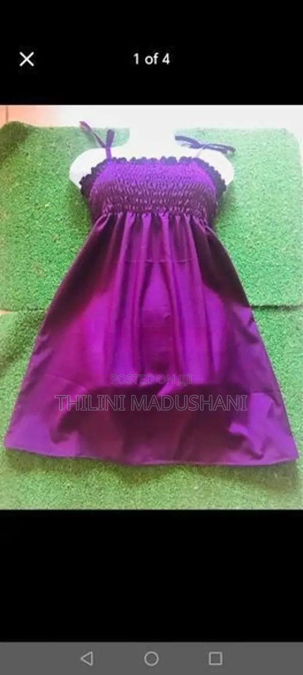 Smocked Tie Strap Dress