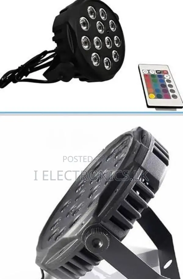LED Par Stage Light, 6 RGB LEDs, DJ Party Lighting with Easy Setup Mou