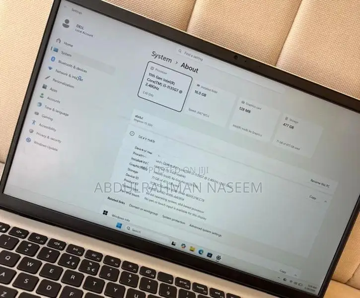 Dell Inspiron 15 3511 11th Gen i5 16GB RAM 512GB SSD