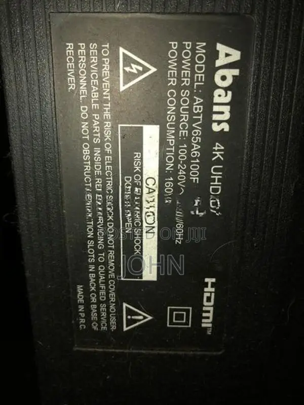 Abans 65 TV For Parts
