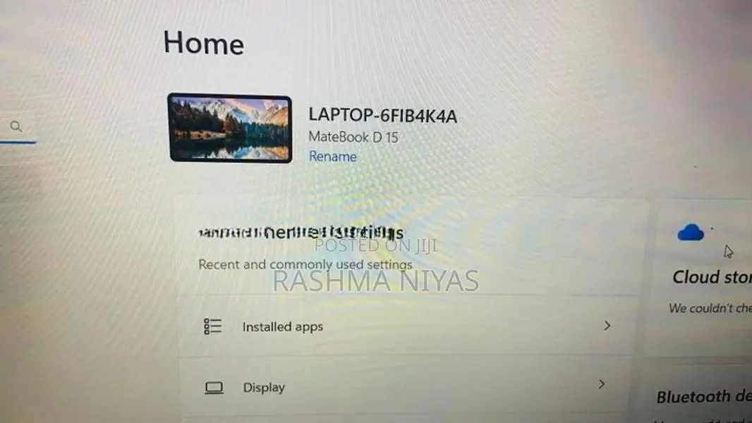 Huawei Matebook D15| i3 11th GEN|8GB RAM| 256 GB SSD