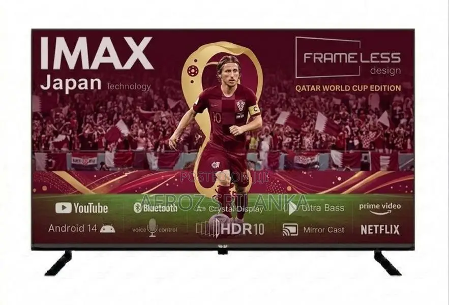 New IMAX UHD 50'' Frameless Smart 4K Tv With Bluetooth