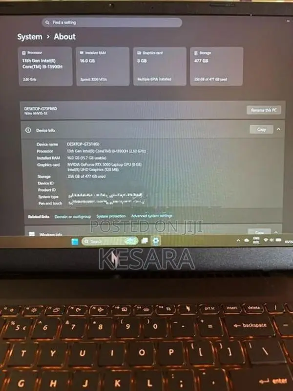 Acer Nitro V15 | i9-13900H |16GB RAM RTX 5060 8GB