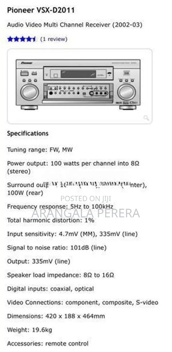 Pioneer Amplifier