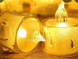 12 PCS Flameless and Smokeless Decorative Candles Acrylic Led Tea Ligh