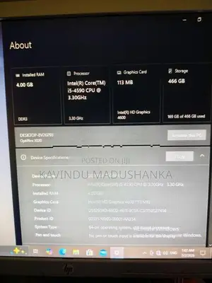 Dell I5 4th Gen PC