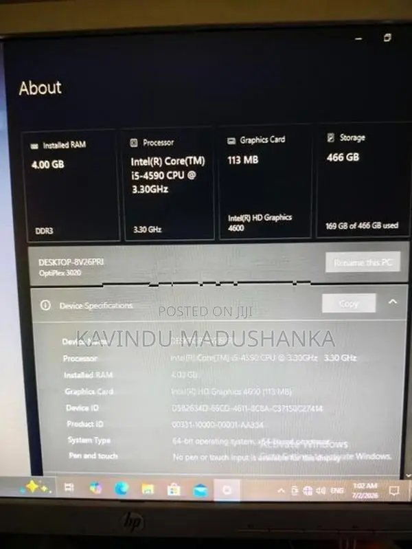 Dell I5 4th Gen PC