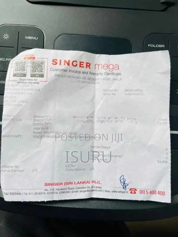 Singer PSY618 Superb Sound Quality