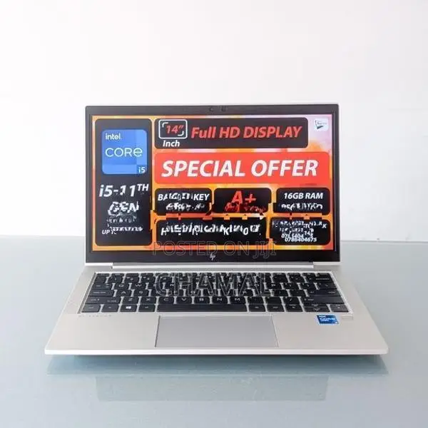 HP EliteBook 830 G8 |14 inch FHD|256GB NVMe|16GB Ram|Core i5 11th Gen