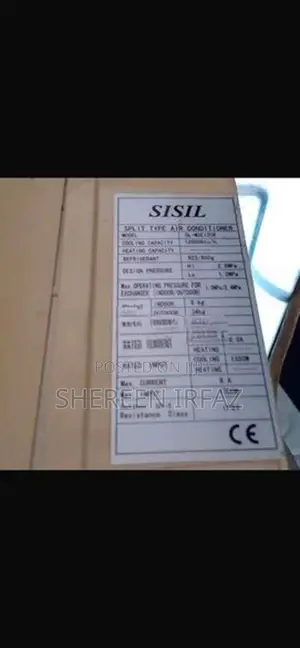 SISIL AIRCONDITIONER MODEL NUMBER SL-MSE