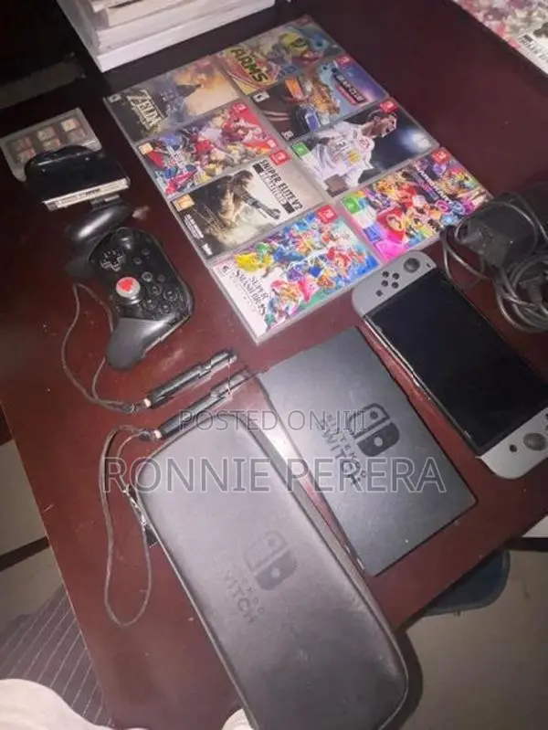 Nintendo Switch with 9 Games