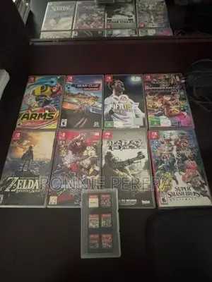 Nintendo Switch with 9 Games