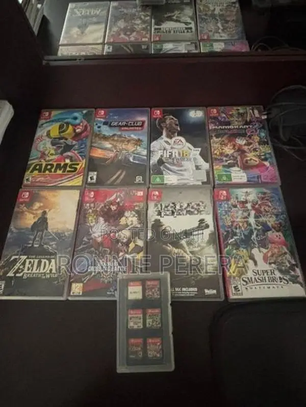 Nintendo Switch with 9 Games
