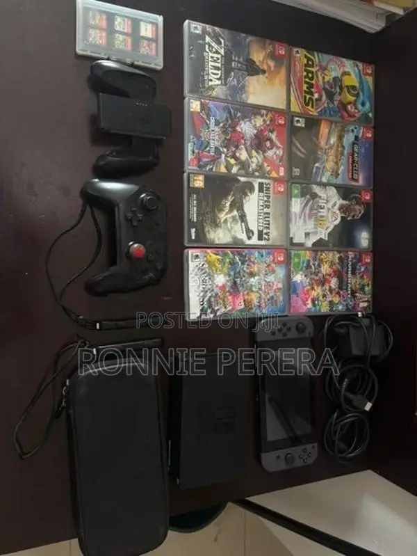 Nintendo Switch with 9 Games