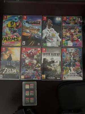 Nintendo Switch with 9 Games