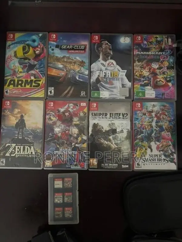Nintendo Switch with 9 Games
