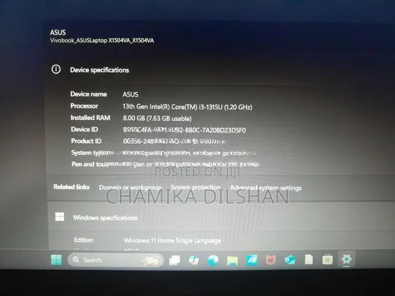 Asus VivoBook X1504VA | 13th Gen Intel Core i3-1315U 8GB RAM