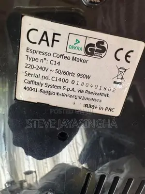 Used coffee machine