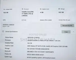 Dell Inspiron 15 (7548) - Core i7 / 16GB RAM 4GB VGA