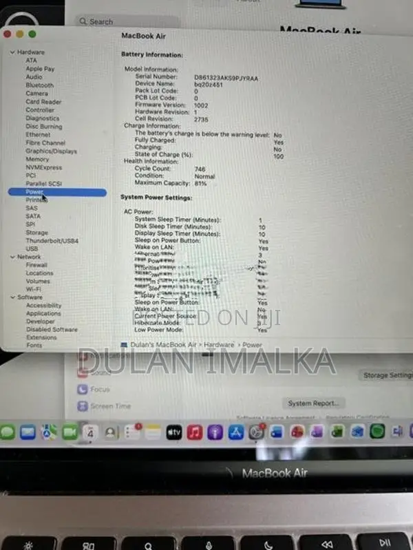 Apple MacBook Air M1 2020 8GB RAM 512GB SSD