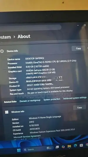 Acer I5 10th Gen Laptop