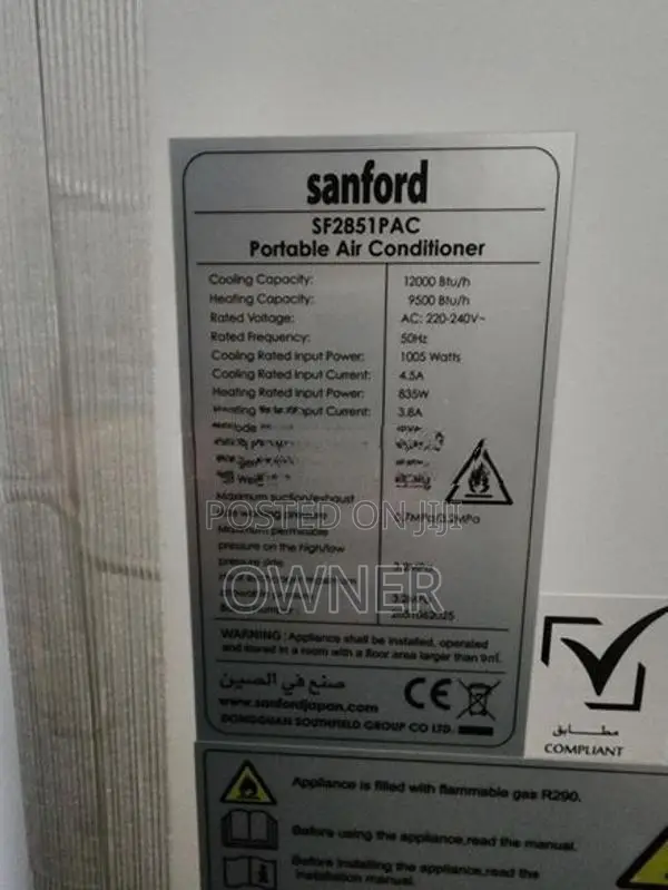 Sanford 12000 BTU Portable Air Conditioner