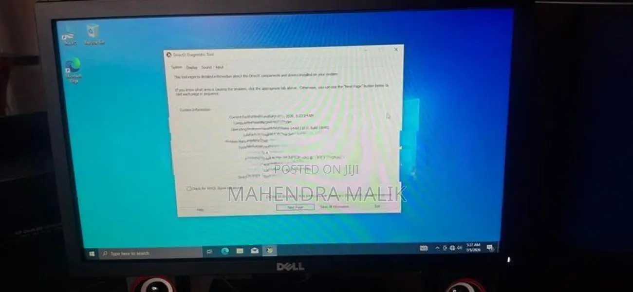 I3 7th gen Dell PC with Monitor