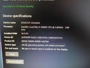 i3 10th - 1080P Gaming PC