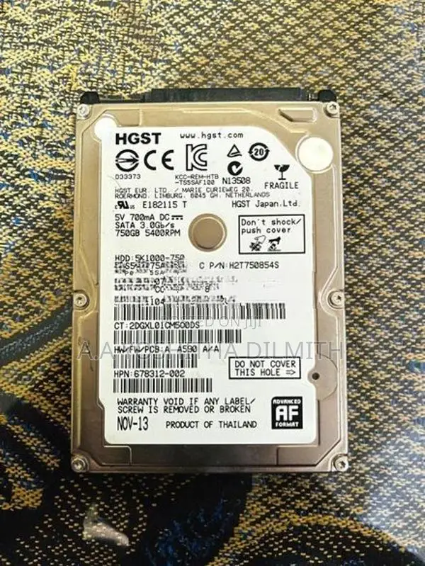 750GB HDD Laptop