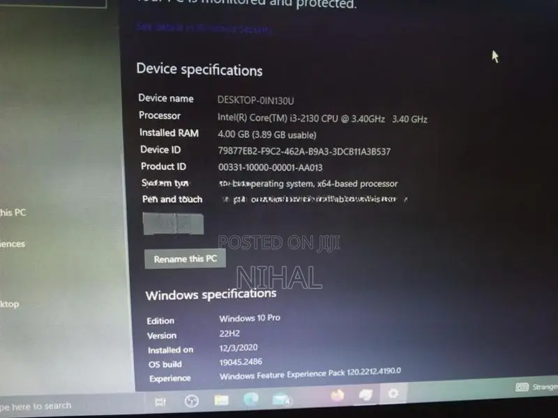 HP ඩෙස්ක්ටොප් පරිගණකය