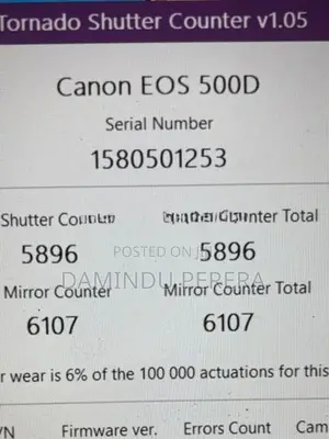 Canon EOS 500D DSLR + 18-55mm Lens