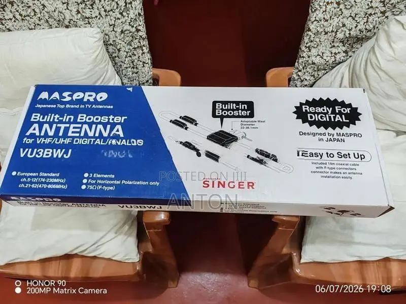 Built in Booster TV Antenna