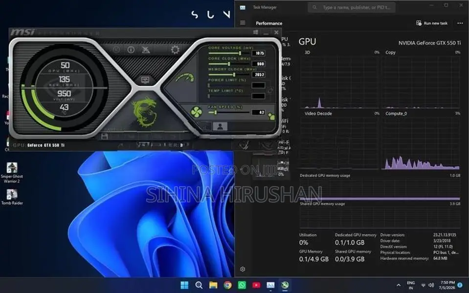 The ASUS GeForce GTX 550 Ti