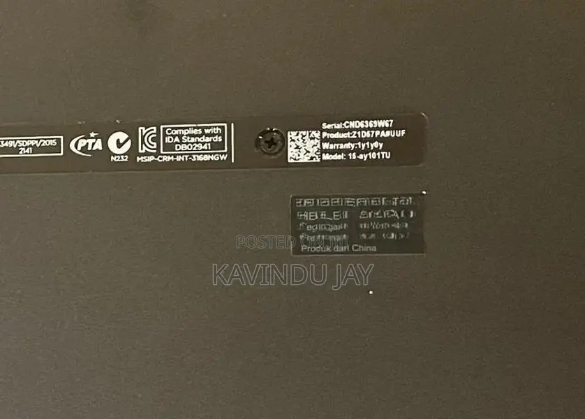 HP i3 7th Gen Laptop