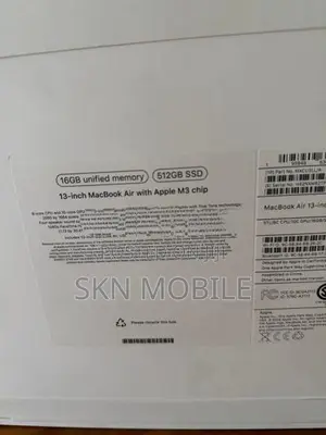 Apple MacBook M3 Air 16GB 512GB 13.6”