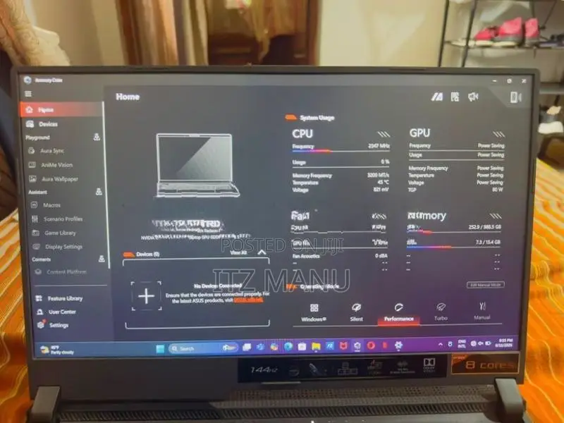 Asus Rog Strix G15 Gaming Laptop Ryzen With RTX 3050