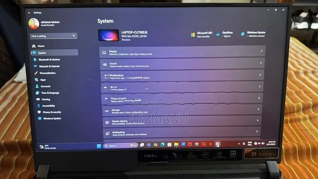 Asus Rog Strix G15 Gaming Laptop Ryzen With RTX 3050