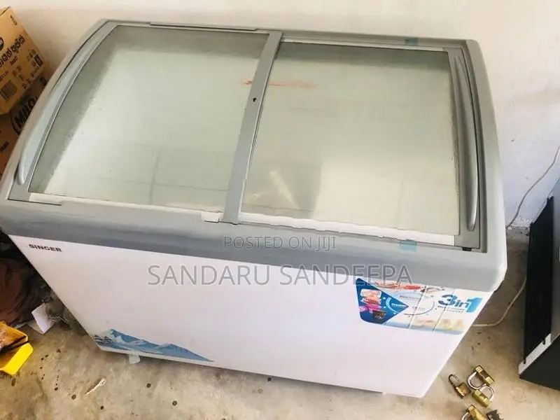 Singer 3 in 1 Multi Model Curved Glass Top Freezer