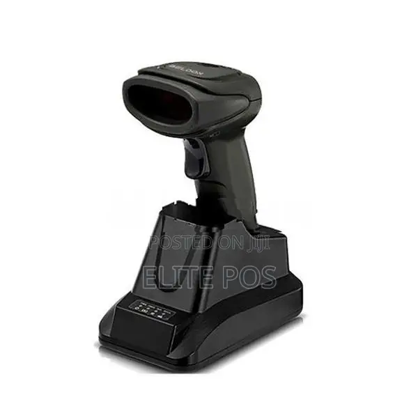 POS - 2D Handheld Wireless Barcode Scanner With Cradle Base