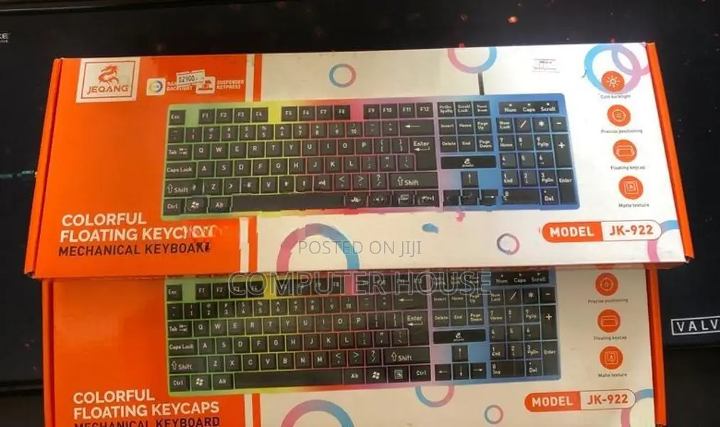 Jeqang Jk922 Colorful Floating Keycaps Keyboard