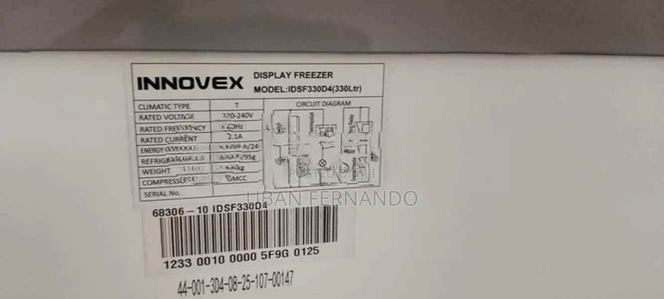 Innovex Display Freezer